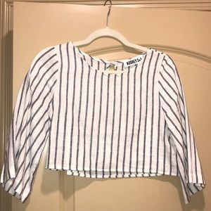 Blue & white striped shirt!